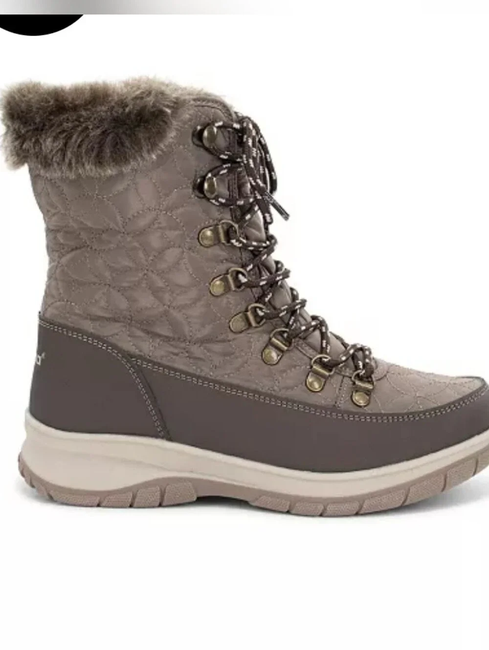 (Ew) Chooka Ladies Belltown Mid Faux Fur Cold Weather Boot - Taupe